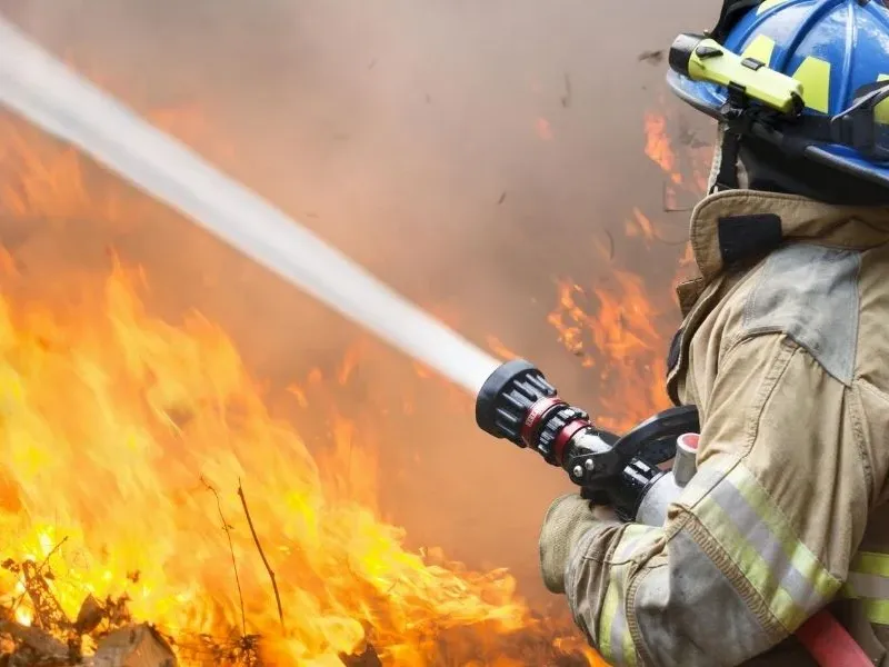 Die Funktion einer Feuerlöschdüse